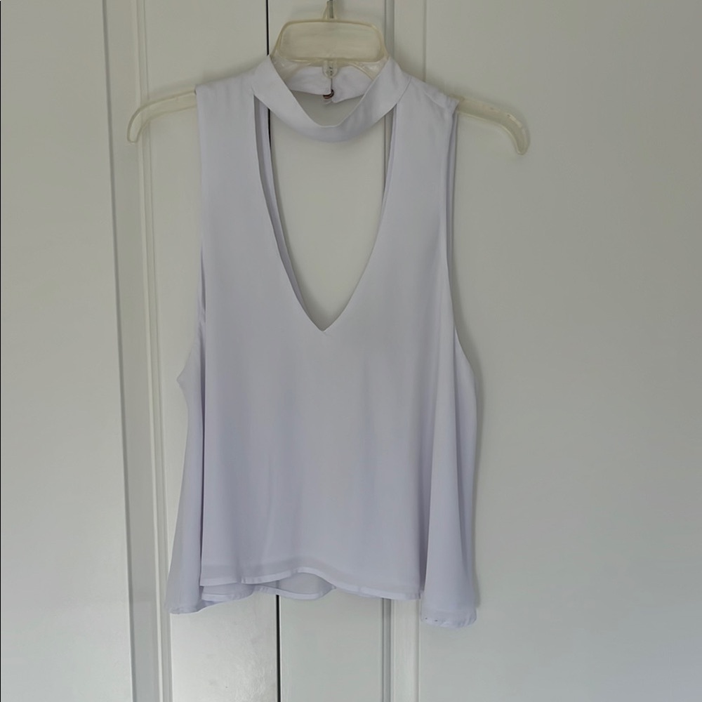 Sexy White Sleeveless Top